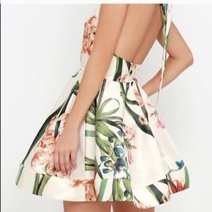 Halter tie neck dress from Lulus